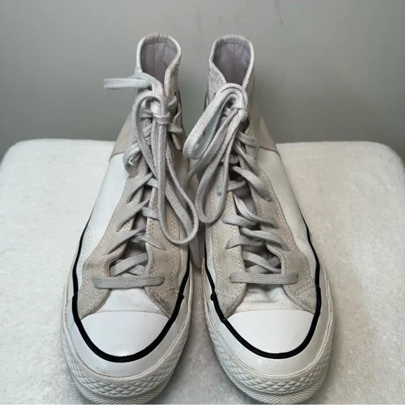 Converse Chuck 70‎ High White Mouse Shoes Casual Canvas Suede Mens 6 A01780C - Picture 9 of 9